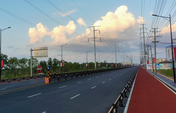 提升改造完成后的春順路，暢安舒美